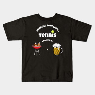 US Open Tennis Weekend Forecast Kids T-Shirt